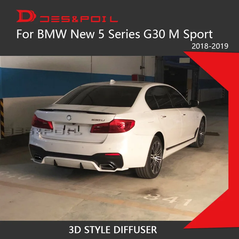 Задний диффузор для губ BMW новинка 5 серий G30 представление 3D стиль задний бампер