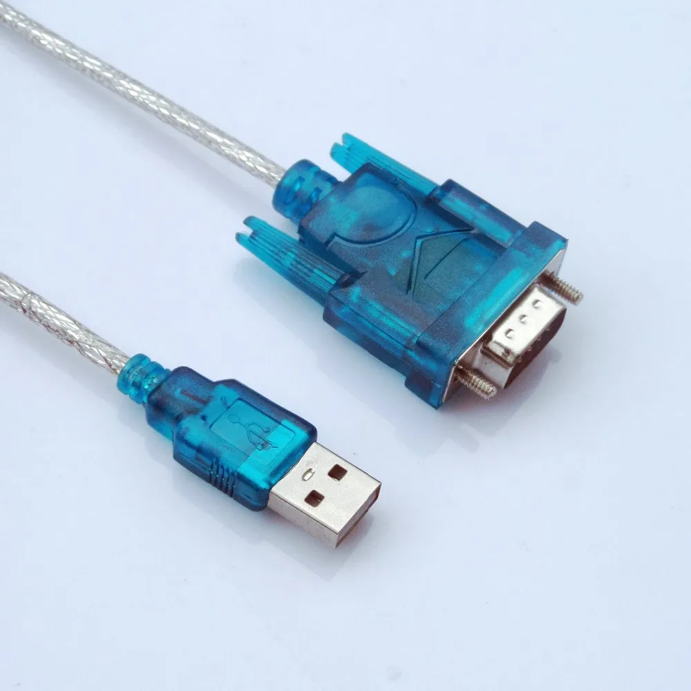 Новинка 500 шт. Последовательный КПК CH340 с портом USB на RS232 COM 9-контактный кабель DB9