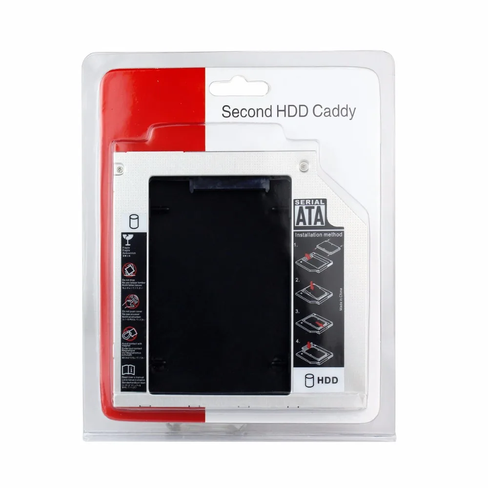 9.5mm Second HDD Caddy SATA 2.5&quot Hard Disk Drive SSD Enclosure for Laptop Optical Bay D5429D|enclosure wall|enclosure hddssd manufacturers |