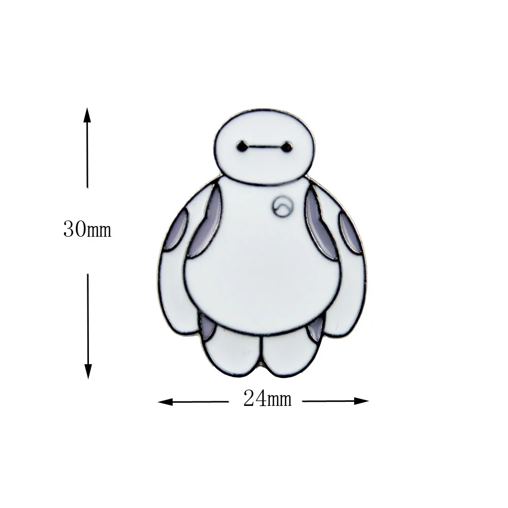 Робот Baymax эмалированная брошь-кнопка большой герой значок аксессуары