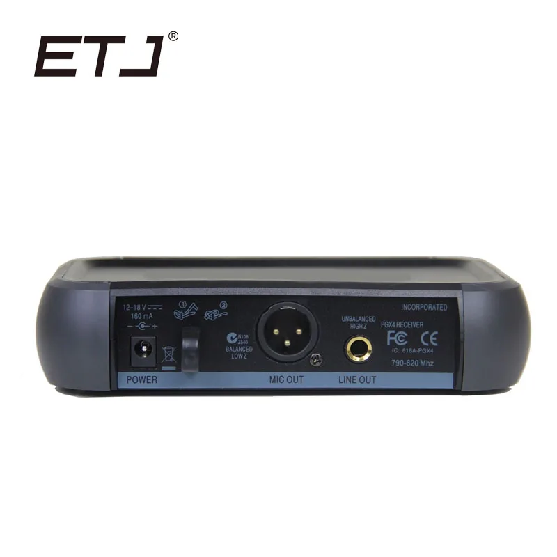 ETJ бренд UHF профессиональный беспроводной микрофон вокальный для сцены