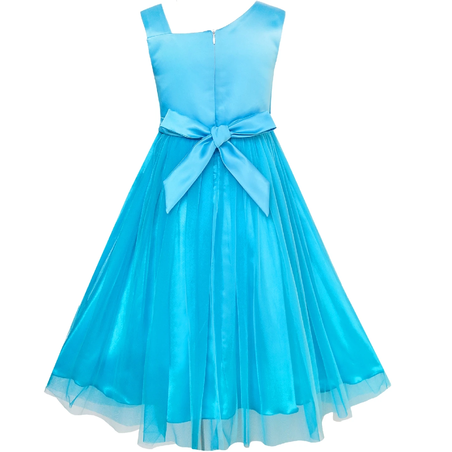 Sunny Fashion платья для девочек платье Цветок Размерный Свадьба Вечеринка