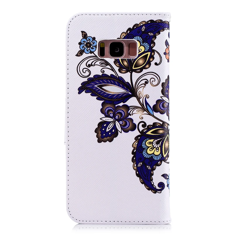 Кожаный чехол для Samsung Galaxy S8 Plus + Симпатичный мультяшный Чехол книжка SM G955F G955FD G955N