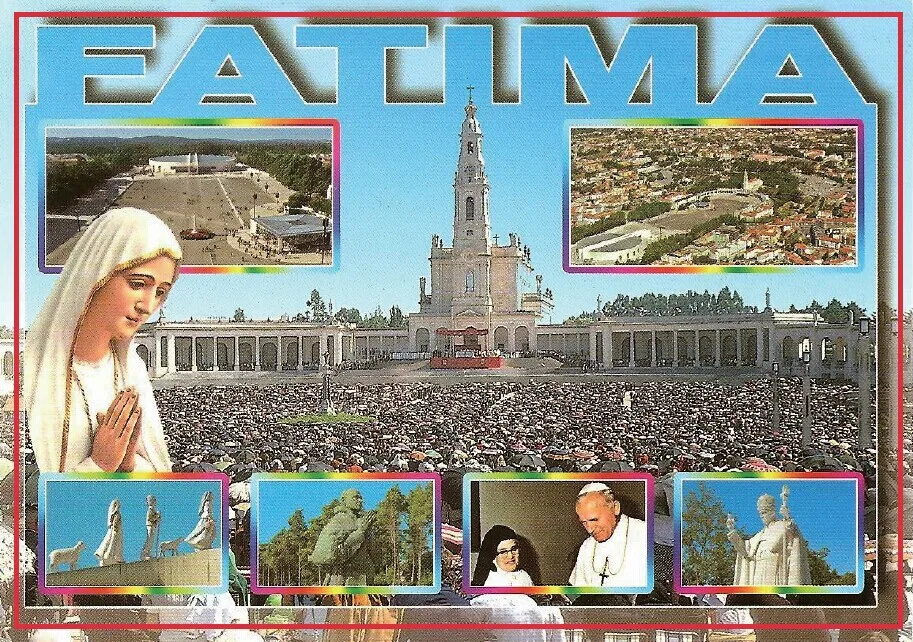 78*54*3 мм старая открытка Португалия Фатима металлический сувенир магниты на