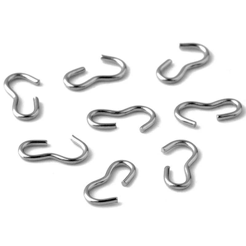 50pcs Stainless Steel Metal Connector Number 