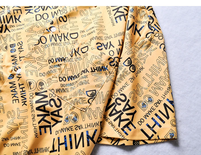 Full Letter Printed Mens T Shirts 2019 Summer Hip Hop Casual Hawaii Island Holiday Male Short Sleeve Streetwear | Мужская одежда