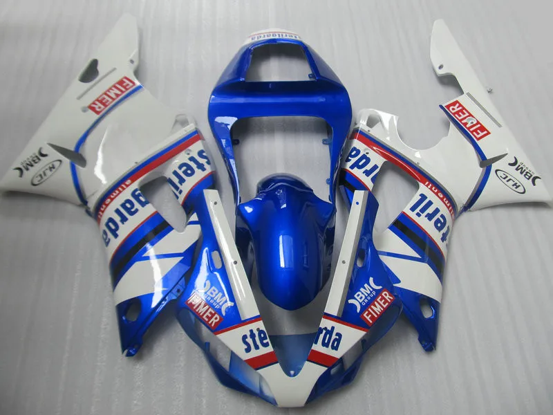 Комплект обтекателей для мотоцикла YAMAHA YZFR1 00 01 YZF R1 YZF1000 2000 2001 ABS пластик белый