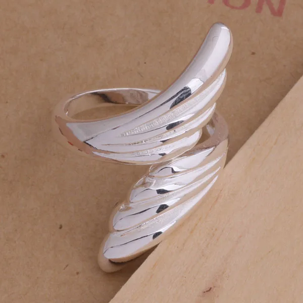 Женская Стильная форма Крыло ангела манжета Открытое кольцо AR032 | Украшения и