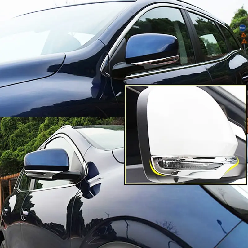Для Renault Kadjar хромированная Накладка заднего вида для боковой двери зеркальная полоса крышка формовочная защитная накладка отделка для стайлинга автомобилей