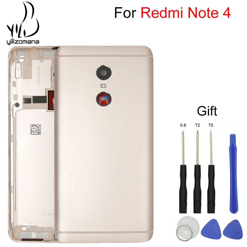 YILIZOMANA оригинальная запасная задняя крышка аккумулятора для Xiaomi Redmi Note 4 MTK Helio X20