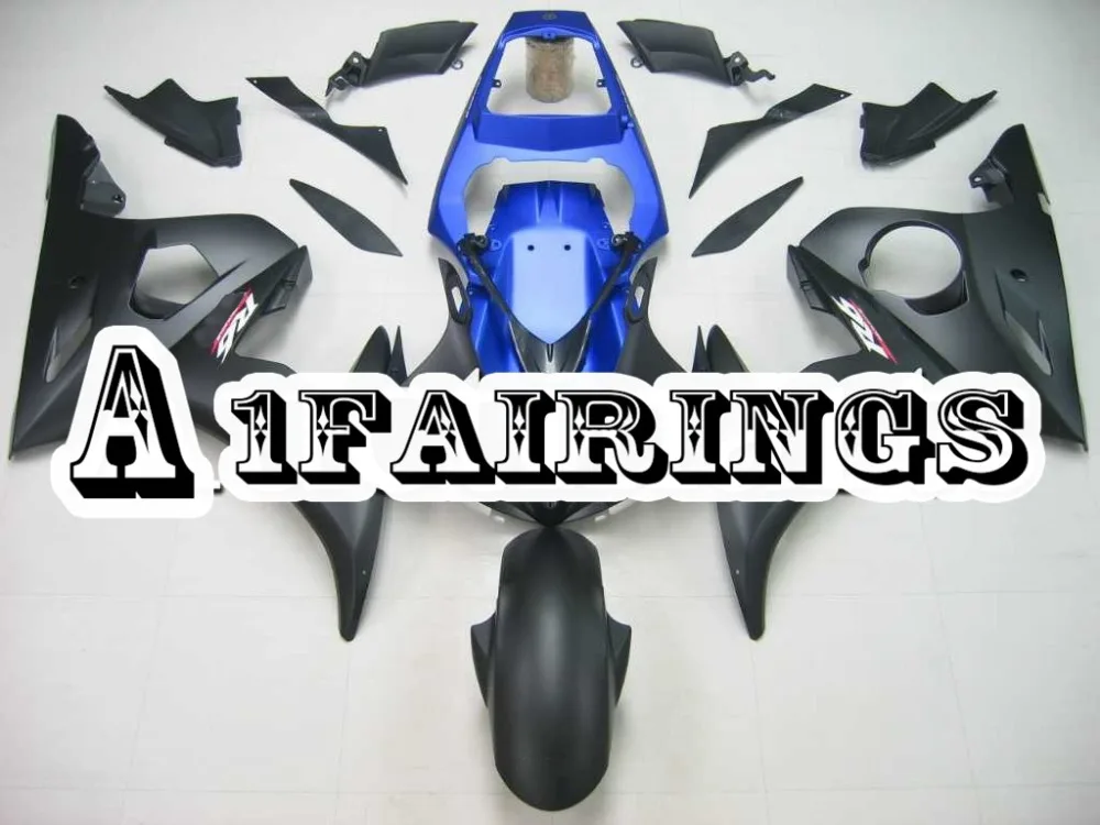 Матовые черные синие обтекатели для мотоцикла Yamaha R6S 2006 2007 2008 2009 ABS пластиковый