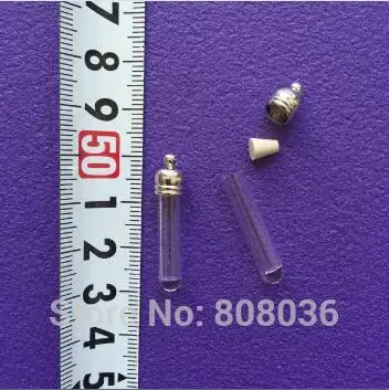 20 шт./партия подвеска в виде трубки с металлической крышкой и резиновой