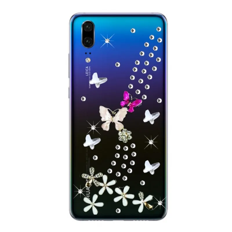 Роскошный Блестящий Кристалл Алмаз Стразы чехол для телефона huawei P20 P10 LITE P Smart 2019
