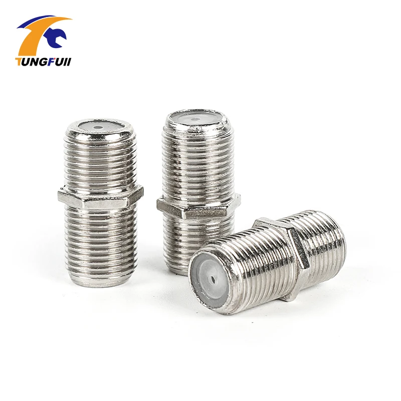 Tungfull и практичный 100 шт. F Тип UHF муфта адаптер разъем F Разъем RG6 RG59 коаксиальный кабель для ТВ сети