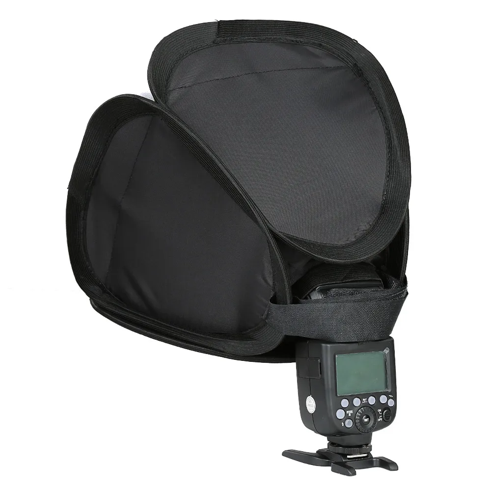 Софтбокс для накамерной вспышки 23x23 см фотостудии Yongnuo Canon Nikon Olympus Metz Speedlite |