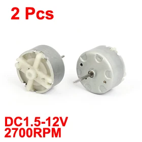 Uxcell(R) Горячая 2 шт DC1.5-12V 2700 об/мин микро массажер вибрирующий мотор RF-500TB-12560