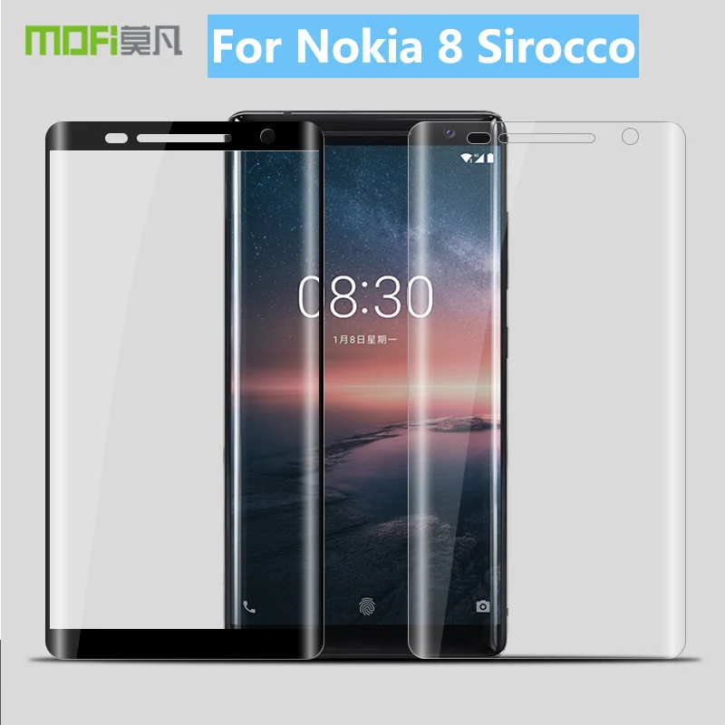 Для Nokia 8 Sirocco 100% Оригинал MOFi 3D горячее изгиб изогнутое полное покрытие Закаленное