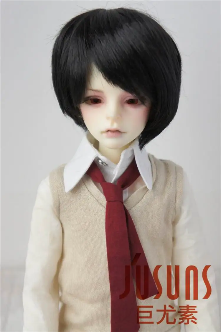 JD151 MSD Layerd Cut BJD синтетический, мохеровый, для куклы парик 1/4 модный кукольный парик парики 7-8 дюймов куклы - Цвет: Black SM1
