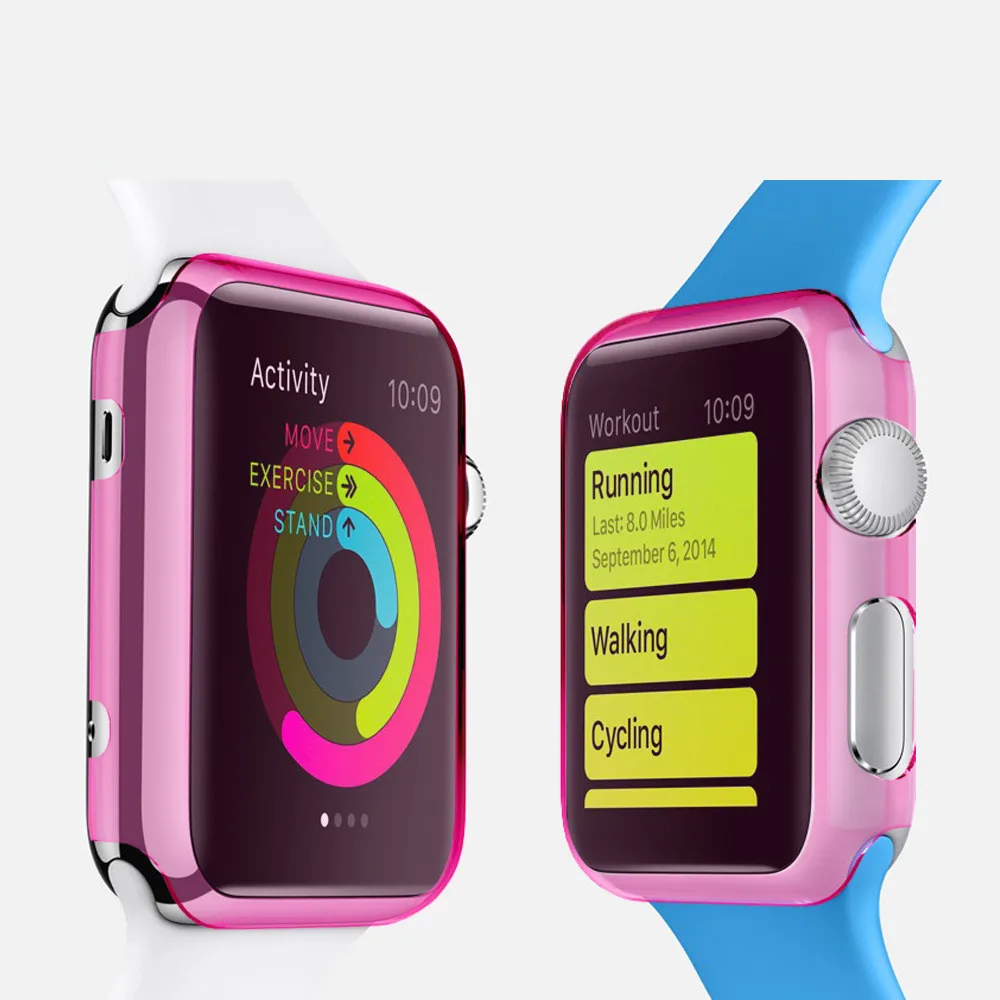 Tengocase ultra thin hard plastic case protective transparent back cover for iphone apple watch series 1 38mm 42mm 38 42 mm |