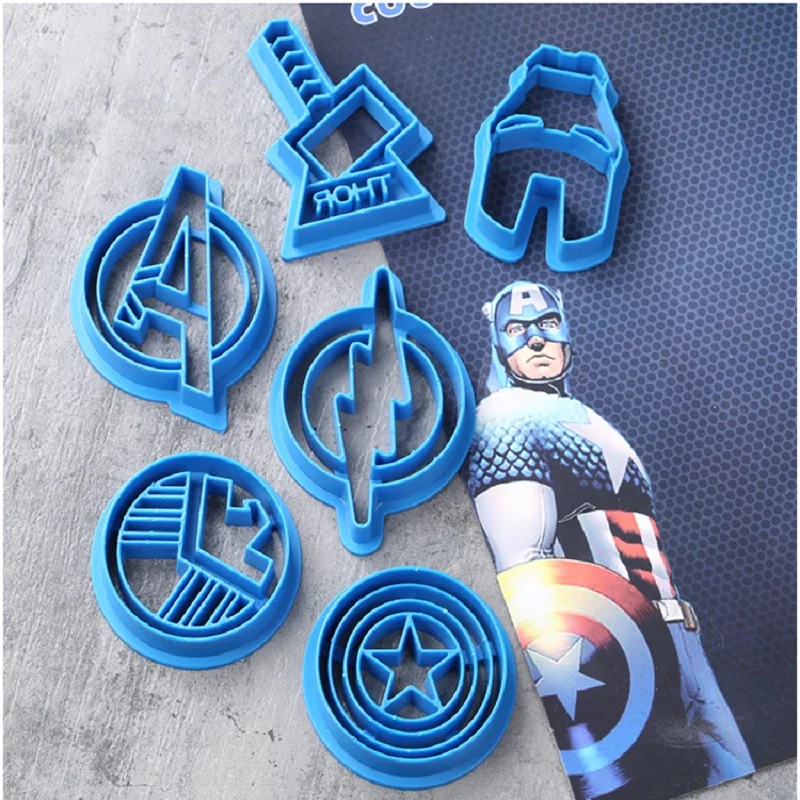Кухня DIY Творческий Avenger Союза печенье плесень 6 компл. США капитан мультфильм