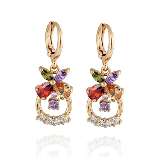 

New Fashion Jewelry Earrings Multi Color Drop Earrings Women Factory Wholesale Jewelry