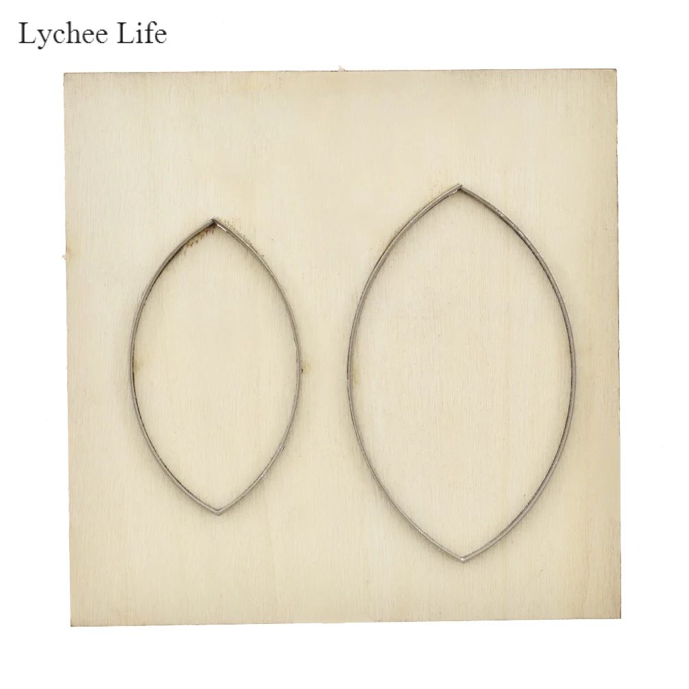 03 Lychee Life сталь лезвие правило высечки кожа удар круглый капля серьги Резак Плесень деревянные штампы Diy режущие инструменты - Цвет: 03
