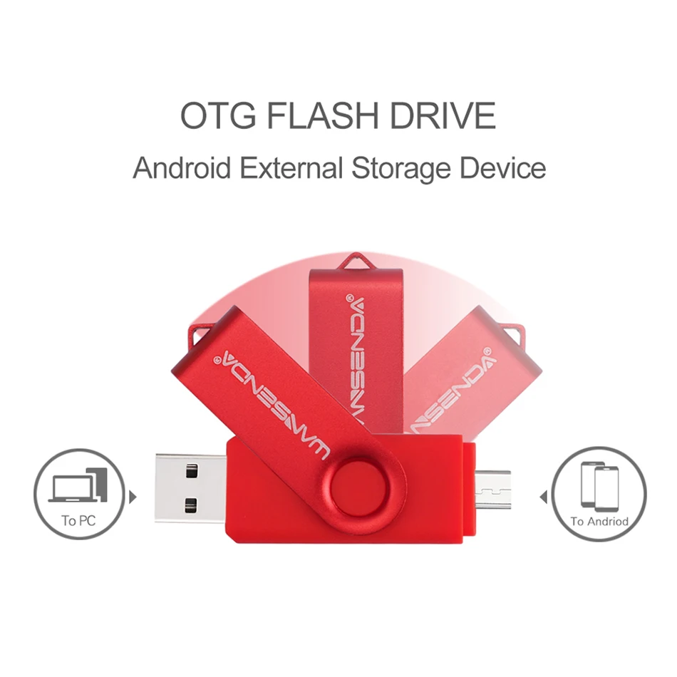 Высокоскоростной флеш накопитель WANSENDA для Android 256 ГБ 128 Гб 64 OTG USB 32 16 Флешка 8 4 2 0