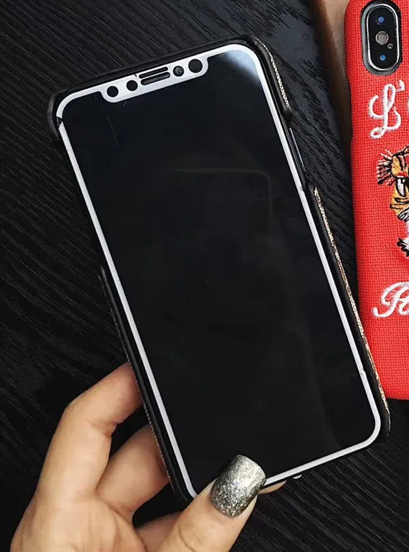 Embroide крышка для iPhone X XS MAX XR 6 7 8 плюс Чехол телефона Би Розовый цветок серии