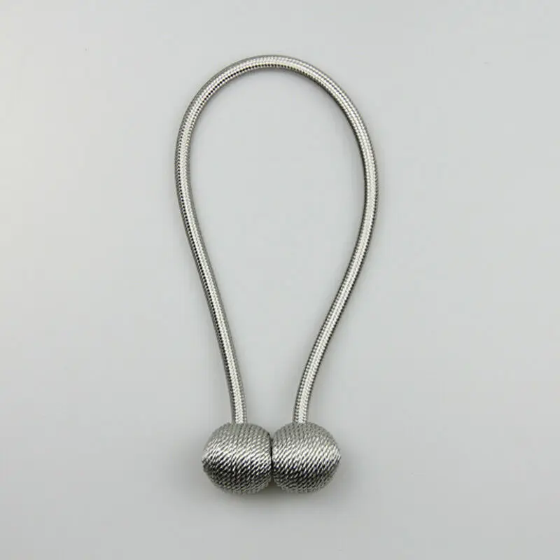 Grey 1pc шаровой Магнитный занавес пряжки Держатель Tieback зажимы дома окна Аксессуары для штор; модная новинка - Цвет: Grey