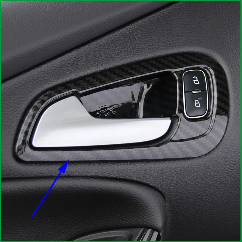 Для Ford Focus MK3 2015 2016 2017 внутренняя дверная ручка чаша рамка крышка наклейка блестки
