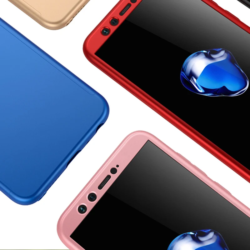 360 полная защита Матовый Жесткий чехол для Huawei P Smart P8 P9 lite 2017 Honor 9 Lite 8 Pro Mate 10 7X 7C 9H