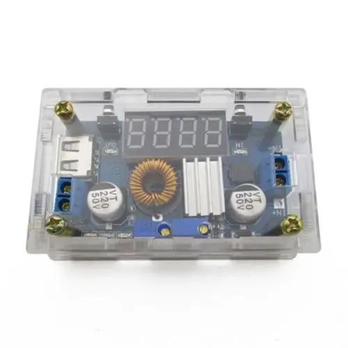 

5A CC/CV W USB Voltmeter LED Drive Step down Lithium charger Power Module + CASE