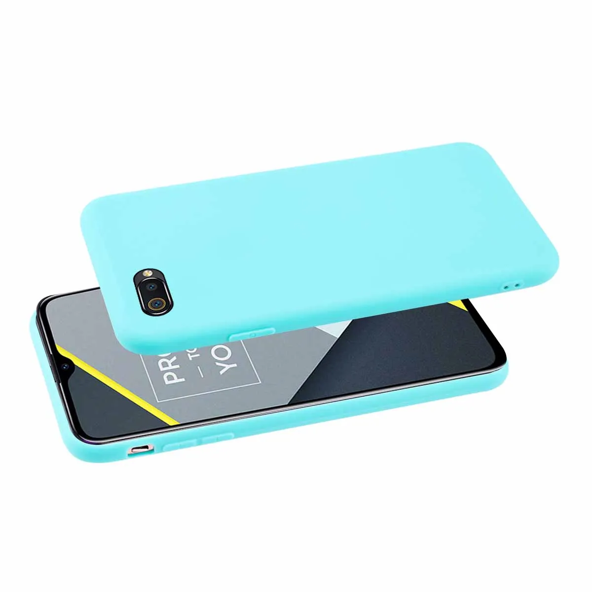 Тонкий ТПУ чехол для телефона Oppo Reno Z/Realme X/Realme C2/K3 яркие цвета противоударный