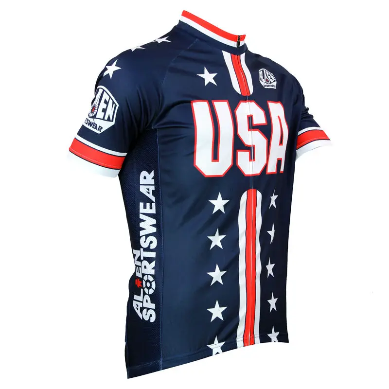 2018 Pro Full zipper Cycling Jersey Comfortable Sleeve Bike/Bicycle Shirt USA Flag ropa SportsWear Clothing | Спорт и развлечения
