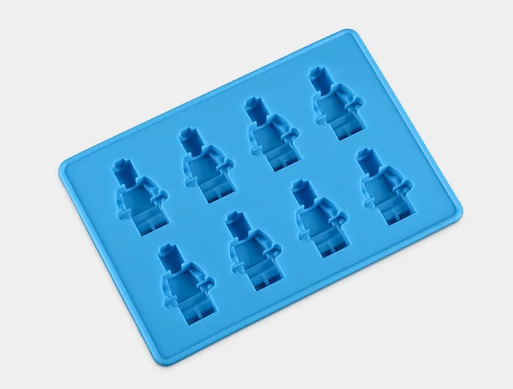 Бесплатная доставка 1 шт. food grade силиконовые Lego робот &quotсделай сам&quot для