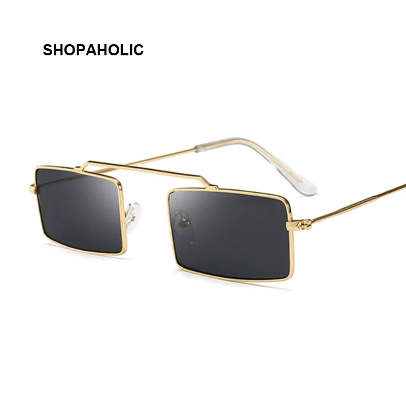 

Women Square Sunglasses Metal Vintage Double Beam Sun Glasses Female Luxury Retro Lady Eyewear UV400 Oculos