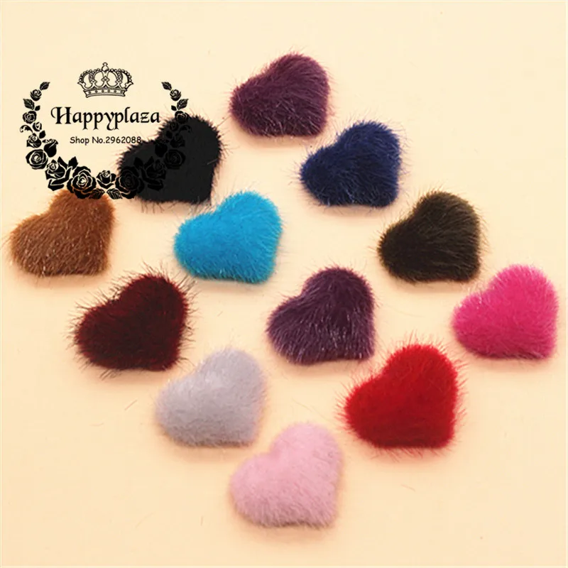 20 шт. кабошоны с узором в виде сердца на кнопках для домашнего сада плоским