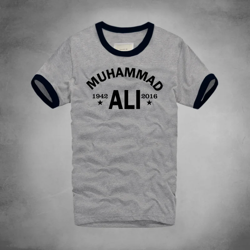 Городская мода, футболка Muhammad Ali, ММА, повседневная одежда для мужчин, лучший фитнес, короткий рукав, с принтом, футболка размера плюс, Homme