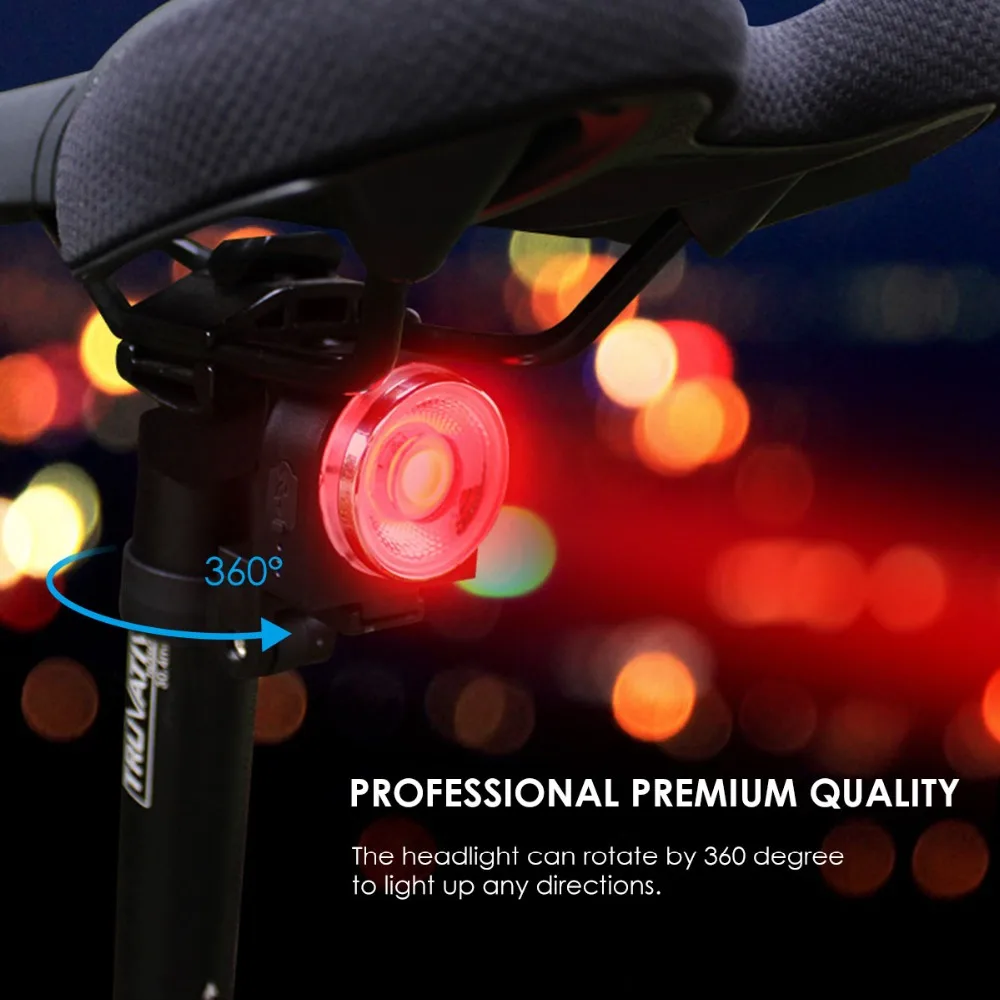 Велосипед светодиодный Красочные хвост светильник USB быстрая зарядка MTB руль для