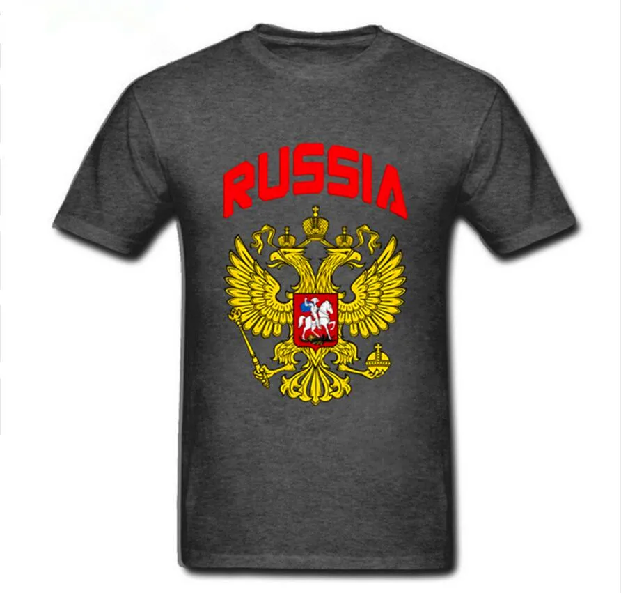 Модная футболка на заказ с изображением российского флага орла для женщин и