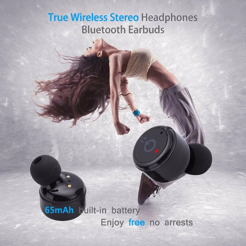 Беспроводной x1t мини Наушники Шум с функцией шумоподавления Невидимый Bluetooth v4.2
