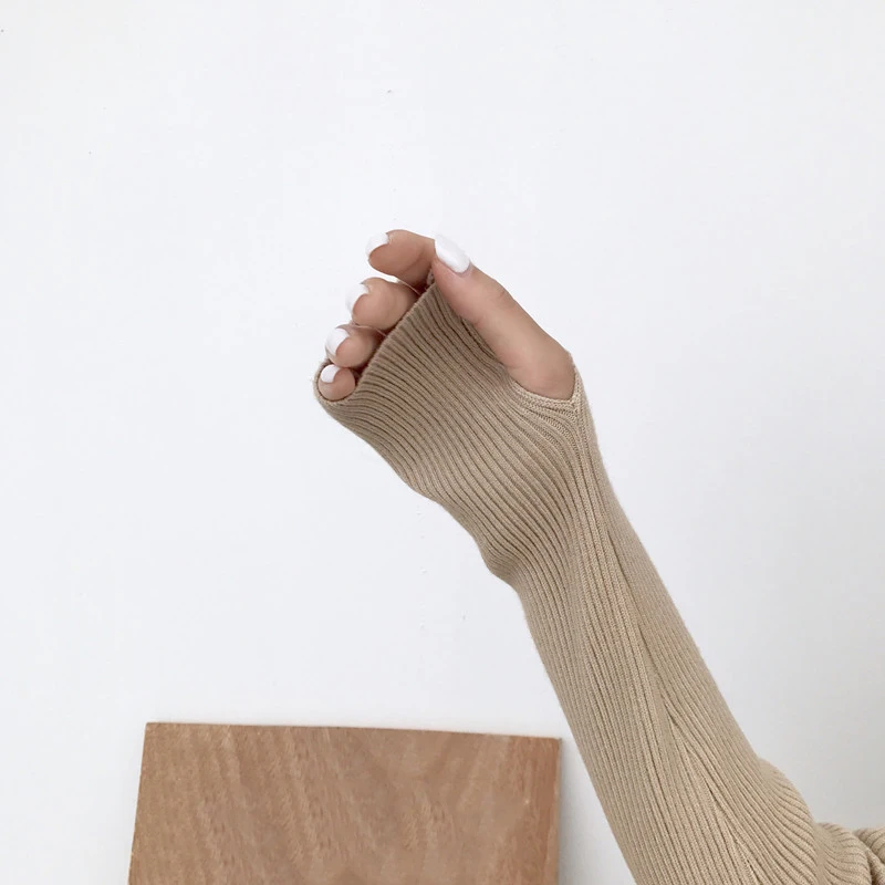 

Pullovers Women Knitting Turtleneck Solid Long Sleeve Womens Off Shoulder Trendy Elegant Leisure Pullover Korean Style Simple