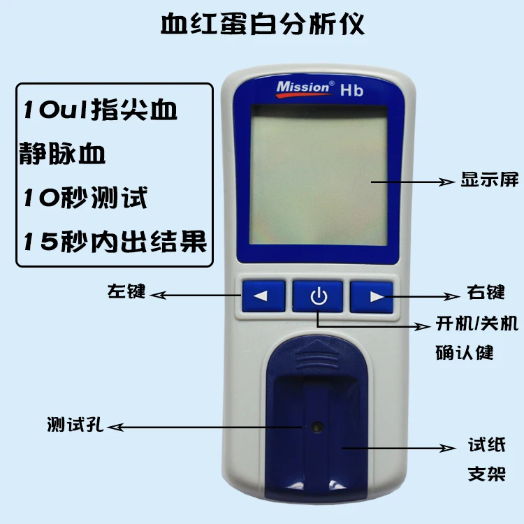 Анализатор гемоглобина HB тестовая бумага гемоглобин|Крышки переключателей| |