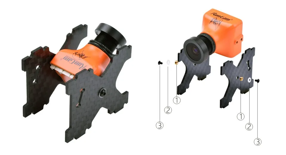 Clearance RunCam Eagle 800TVL Global WDR FOV 130 4:3 16:9 FPV Camera 5-22 VDC Orange | Игрушки и хобби