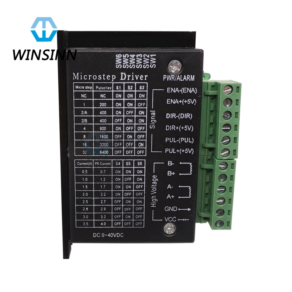 WINSINN TB6600 4A 9 42V шаговый двигатель драйвер контроллер для ЧПУ Nema 8 11 14 16 17 одноосный