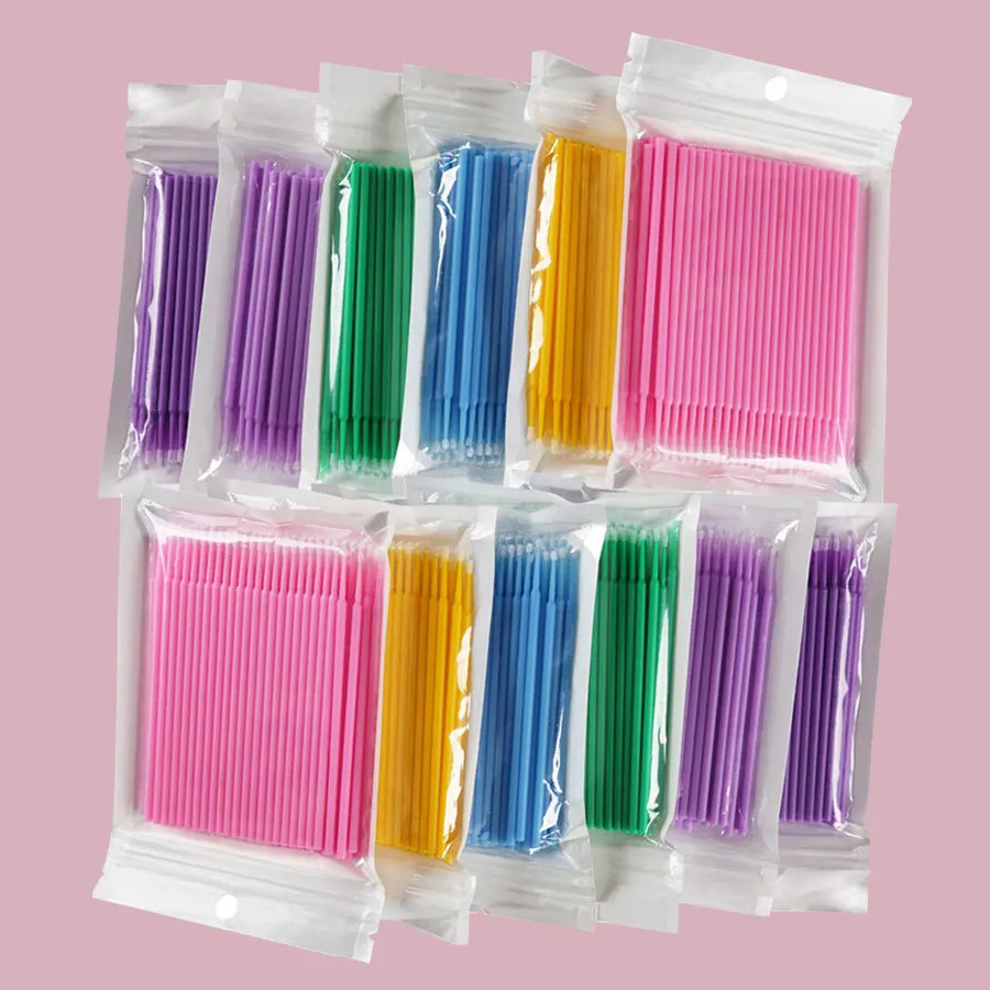 100 шт. одноразовые аппликаторы для наращивания ресниц | Красота и здоровье