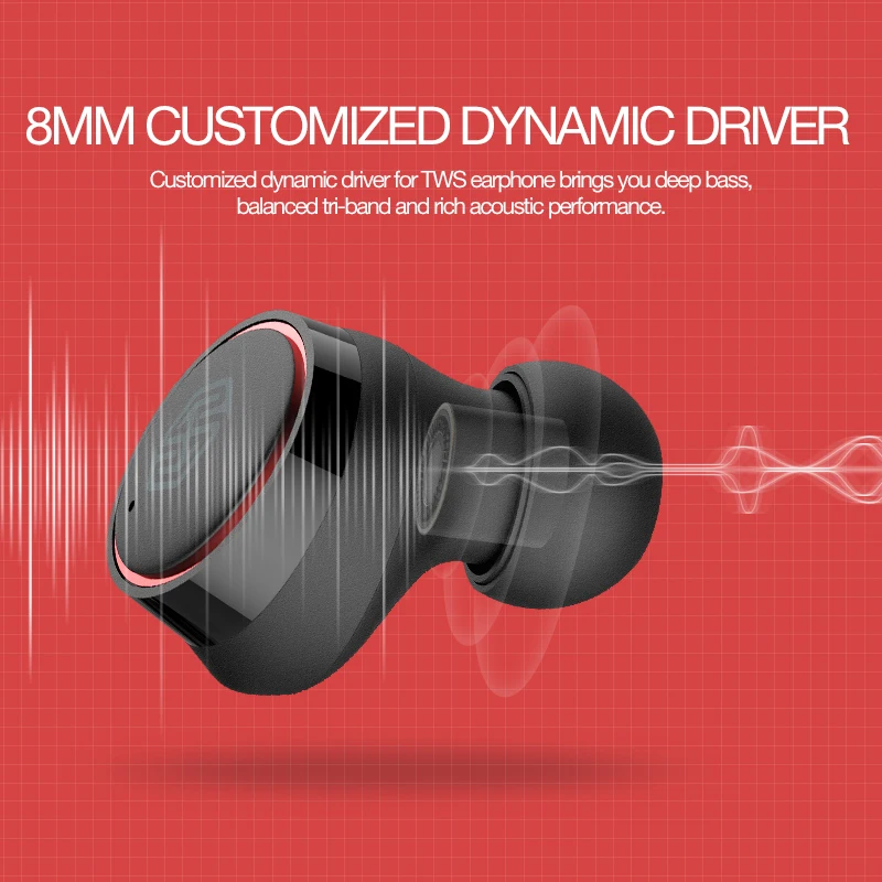 NILLKIN TWS Беспроводные наушники Bluetooth5.0 Sport In-Ear для Xiaomi Redmi Note 7 Mi 9 iPhone Samsung Huawei Headset.