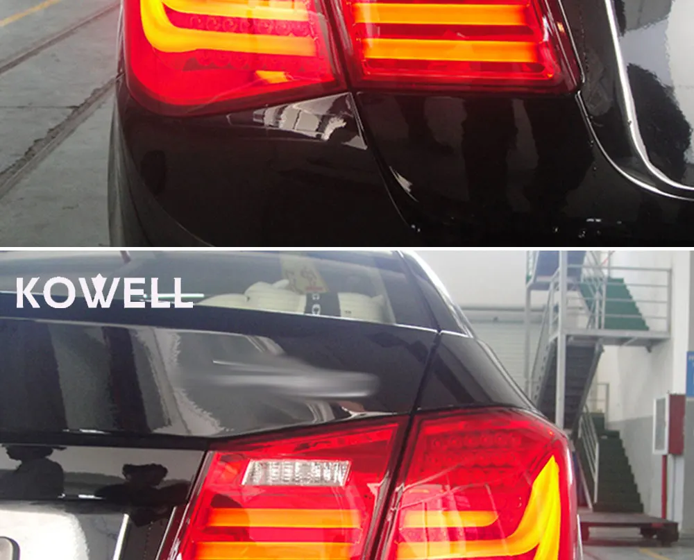 KOWELL автомобильный Стайлинг для Chevrolet Cruze 2009-2013 задние фонари светодиодный задний фонарь задний багажник крышка лампы drl+ сигнал+ тормоз+ обратный