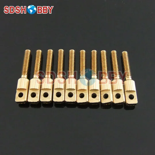 10 шт. короткий шатун с плоскими головками и зубцами M3 x L23mm (Американская система)