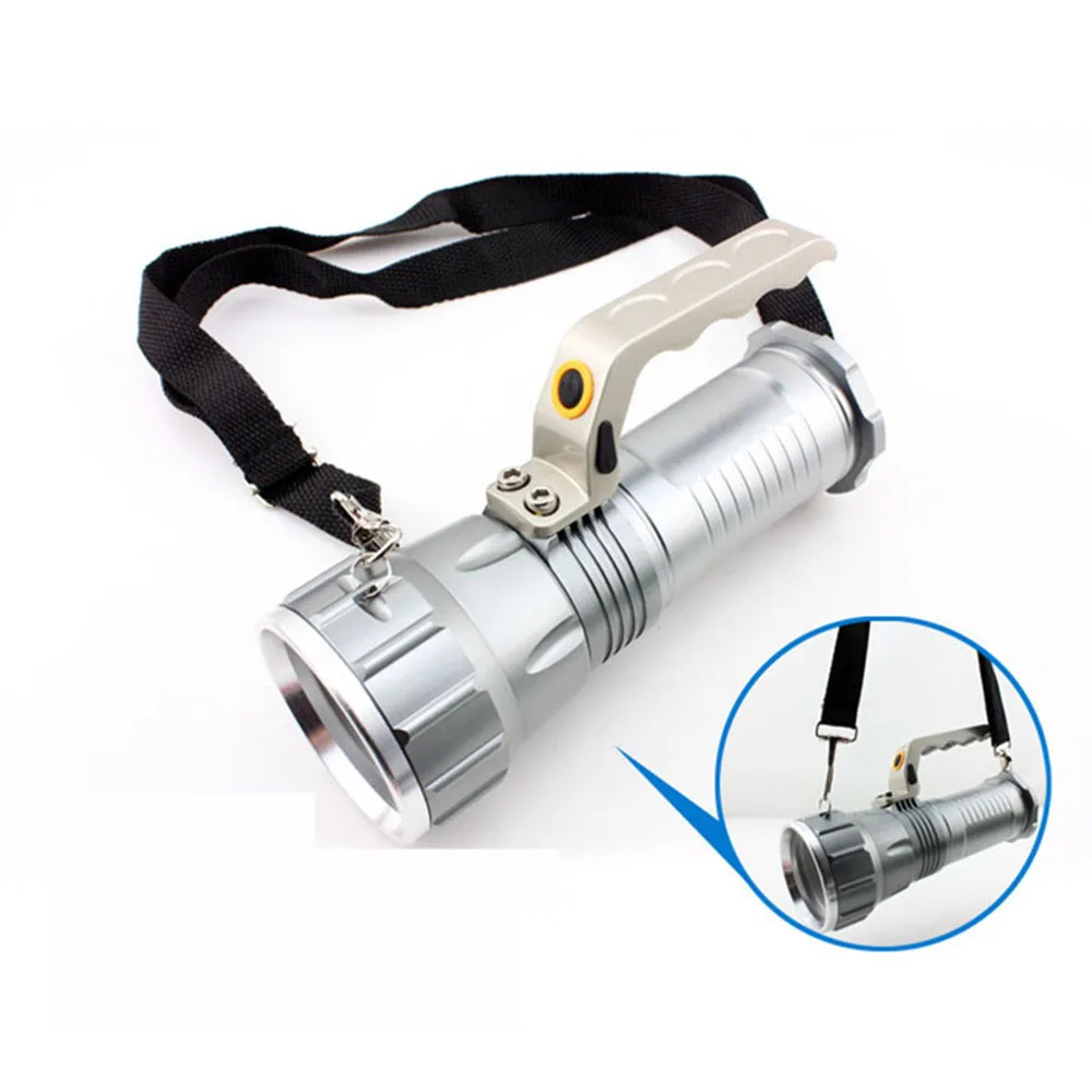 Светодиодный фонарь для поиска на большие дистанции T6 перезаряжаемая